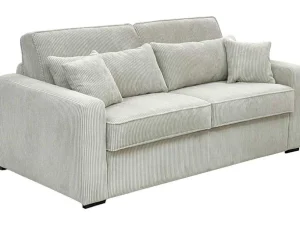 Hot Slaapbank 4 Zitplaatsen Met Stoffen Bekleding In Cremewit Snel Ombouwbaar Matrasbreedte: 160 Cm Matrasdikte: 18 Cm Mondovi Slaapbank Met Matras