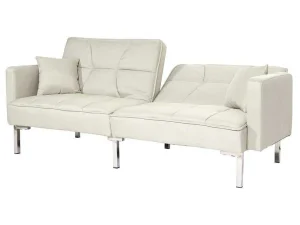 Sale Slaapbank Mcw-K65, Stof/Textiel Creme-Beige Klik-Klak En Bz Slaapbank