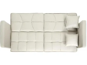 Sale Slaapbank Mcw-K65, Stof/Textiel Creme-Beige Klik-Klak En Bz Slaapbank