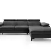 New Slaapbank Met Hoek Rechts Van Antracietgrijs Velours Samara - Van Speciale Modellen Zitbanken & Fauteuils