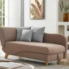Flash Sale Slaapbank Van Bruine Stof Met Opbergruimte - Hoek Rechts - Penelope Chaise Longue