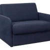 Shop Slaapfauteuil Met Matras Van Stof Nadoa - Slaapafmeting 70 Cm - Blauw Uitklapbare Fauteuil