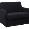 Flash Sale Slaapfauteuil Met Matras Van Stof Nadoa - Slaapafmeting 100 Cm - Donkergrijs Uitklapbare Fauteuil