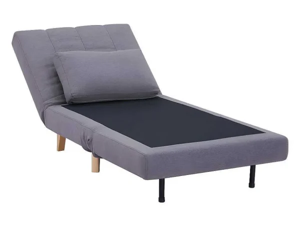 Fashion Slaapfauteuil Strevi - Stof - Grijs Uitklapbare Fauteuil