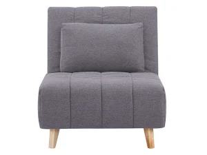 Fashion Slaapfauteuil Strevi - Stof - Grijs Uitklapbare Fauteuil