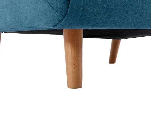Sale Slaapfauteuil Van Blauwe Stof Uribia Uitklapbare Fauteuil