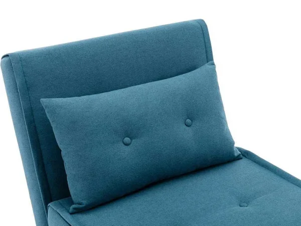Sale Slaapfauteuil Van Blauwe Stof Uribia Uitklapbare Fauteuil
