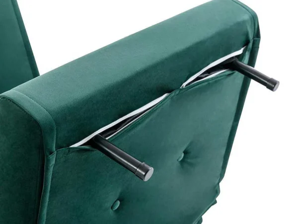 Outlet Slaapfauteuil Van Spargroen Velours Uribia Uitklapbare Fauteuil