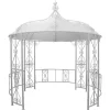 Hot Smeedijzeren Tuinkiosk Van Metaal Tilcara - D300 X H290 Cm - Wit Prieel, Pergola, Gazebo En Kiosk