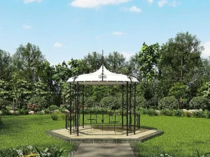 Cheap Smeedijzeren Tuinkiosk Van Metaal Tilcara - D300 X H290 Cm - Zwart Prieel, Pergola, Gazebo En Kiosk