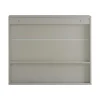 Cheap Badkamerwandkast Met Spiegel, Wandgemonteerd Wastafelmeubel, Opbergkast Met 2 Deuren, Open Vak En Verstelbare Planken, 60 X 20 X 49,5 Cm, Grijs, Bzr134-Ng Muurkast Badkamer