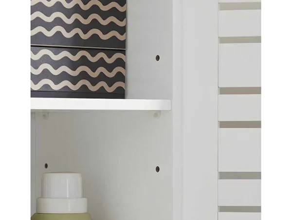 Cheap Bzr41-W Lage Kast Opbergkast Keukenkast, Badkamerkast Met 2 Louvredeuren Toiletmeubel