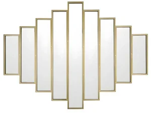 Online Spiegel In Art-Decostijl Galice - B90 X H120 Cm - Goudkleurig Spiegel