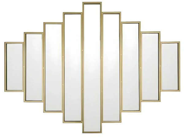 Online Spiegel In Art-Decostijl Galice - B90 X H120 Cm - Goudkleurig Spiegel