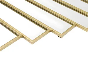 Online Spiegel In Art-Decostijl Galice - B90 X H120 Cm - Goudkleurig Spiegel