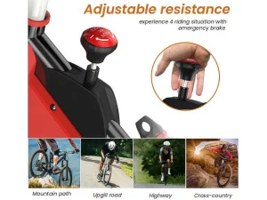 Best Sale Spin Bike Met Verstelbare Zitting En Stuur, Hometrainer Met Verstelbare Weerstand En Lcd Display Fitness