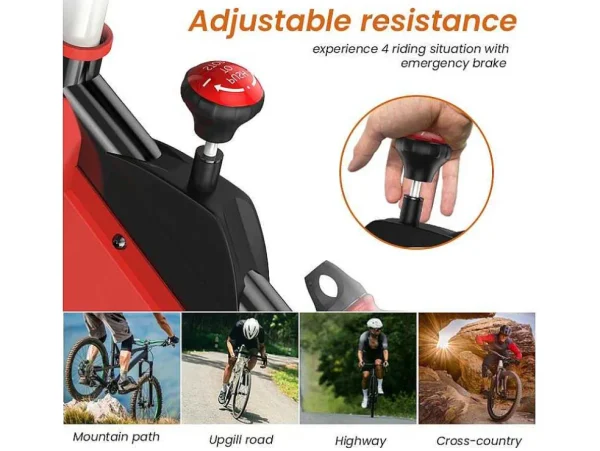 Best Sale Spin Bike Met Verstelbare Zitting En Stuur, Hometrainer Met Verstelbare Weerstand En Lcd Display Fitness