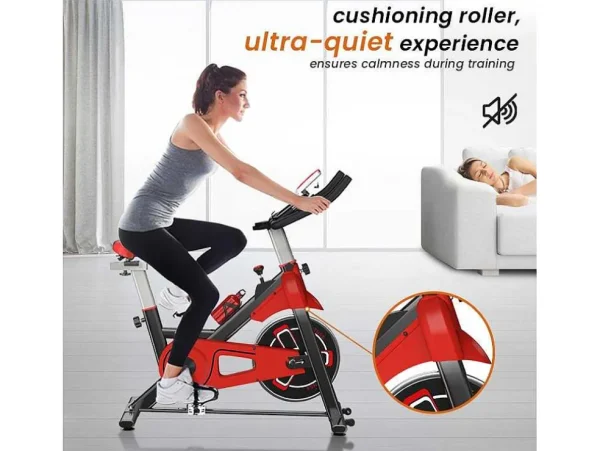 Best Sale Spin Bike Met Verstelbare Zitting En Stuur, Hometrainer Met Verstelbare Weerstand En Lcd Display Fitness