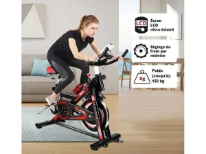 Best Sale Spin Bike Stationaire Indoor Cycling Bike Met Riemaandrijving 8Kg Vliegwiel Fitness