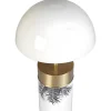 Best Staande Lamp Champignon Art-Decostijl Agaric - Ijzer - H54Cm - Wit, Goudkleurig En Zwart Lamp