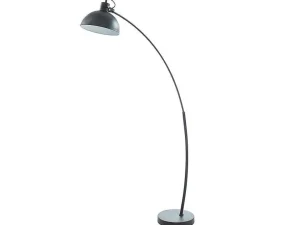 Store Staande Lamp Met Boog Met Vintage-Stijl Delphe - Ijzer - 62 X 25 X 177 Cm - Zwart Staande Lamp