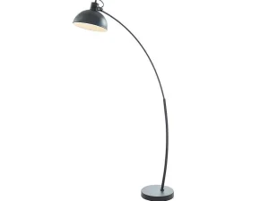 Store Staande Lamp Met Boog Met Vintage-Stijl Delphe - Ijzer - 62 X 25 X 177 Cm - Zwart Staande Lamp