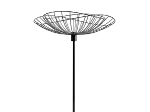 New Staande Lamp Met Rechte Kabelbuis - Metaal - H 160 Cm - Zwart - Mania Aanbiedingen: Woonaccessoires