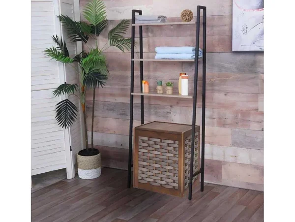 Cheap Staande Plank Mcw-K82, Grijsbruin Toiletmeubel