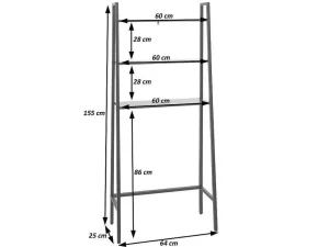 Clearance Staande Plank Mcw-K82, Marmer Look Wit Toiletmeubel