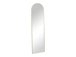 Store Staande Spiegel Met Boog Van Metaal - L50 X H170 Cm - Goudkleurig - Mailen Spiegel