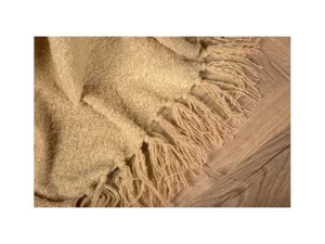 Store Stanly Plaid 170X130Cm Beige. Huistextiel