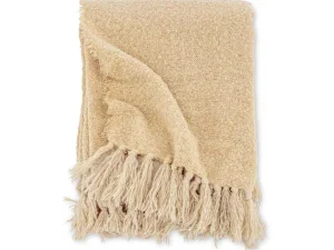 Store Stanly Plaid 170X130Cm Beige. Huistextiel