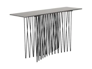 Cheap Stone Sidetable 37X130 Cm Glas Zwart Marmor Decor. Sidetable