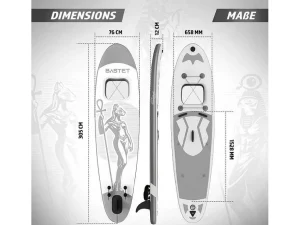 Fashion Sup Board Anubis 305 Cm - Zilver - Incl. Accessoires Watersport