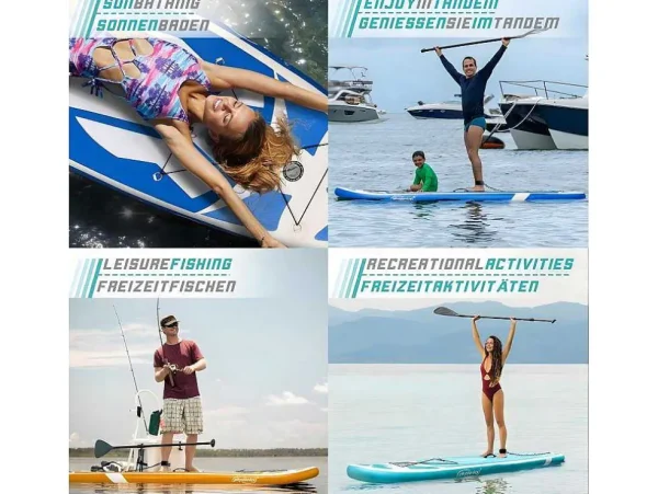 Hot Sup Board Nymphe 366 Cm - Mintgroen - Incl. Accessoires Watersport