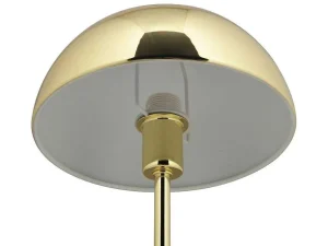 Cheap Tafellamp Met Champignonvorm En Vintage-Look Met Messingeffect - D 20 Cm X H 30 Cm - Goudkleurig - Ontario Lamp