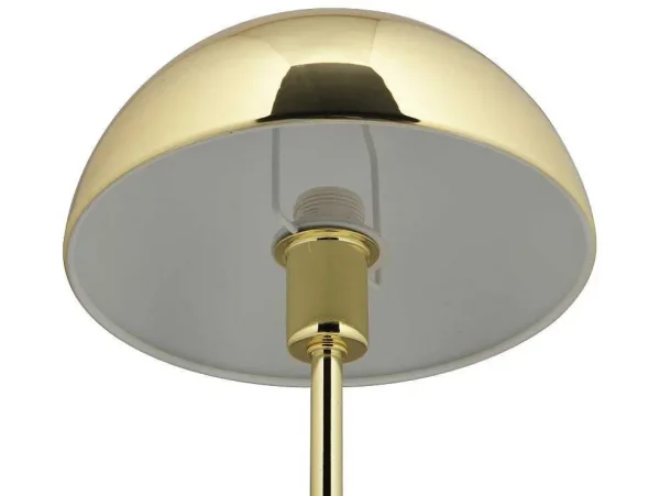 Cheap Tafellamp Met Champignonvorm En Vintage-Look Met Messingeffect - D 20 Cm X H 30 Cm - Goudkleurig - Ontario Lamp