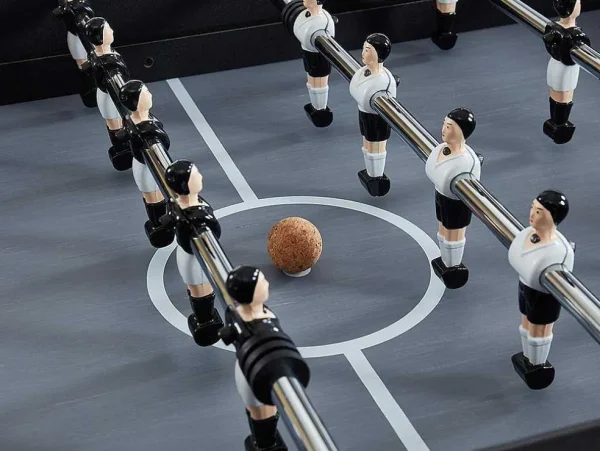 Clearance Tafelvoetbal Lionel Van Mdf - L153 X B77,6 X H96 Cm - Zwart Spel Voor Binnen