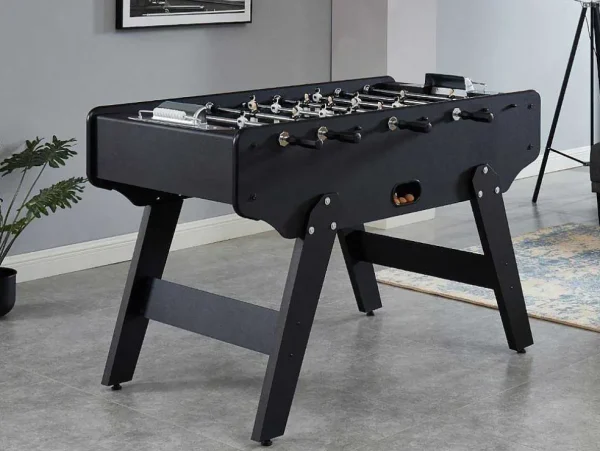 Clearance Tafelvoetbal Lionel Van Mdf - L153 X B77,6 X H96 Cm - Zwart Spel Voor Binnen