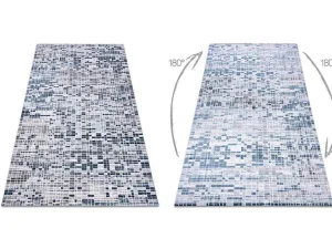 Clearance Tapijt Acryl Dizayn 124 Blauw 160X230 Cm Groot Tapijt