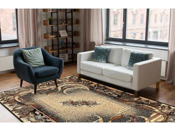 Cheap Tapijt Bcf Morad Lisc Bladeren Agawa Klassiek - Beige 140X200 Cm Groot Tapijt
