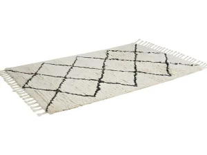 Cheap Tapijt Berberstijl Marcus - 100% Wol - 120 X 170 Cm - Beige En Zwart Woonkamertapijt