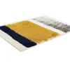 Flash Sale Tapijt Camden - Polyester - 160 X 230 Cm - Mosterdkleur, Marineblauw, Grijs Woonkamertapijt