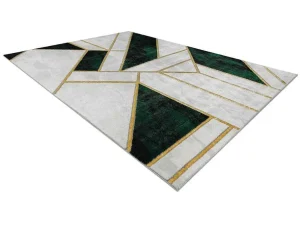 New Tapijt Emerald Exclusief 1015 Glamour, Stijlvol Marmer, Geometrisch Fl 120X170 Cm Klein Tapijt