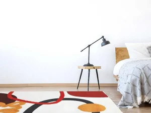 Online Tapijt Met Relief - Bedrukt Katoen - 120 X 170 Cm - Multikleuren - Palmas Woonkamertapijt
