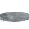 Shop Tapijt Shaggy Glitter Zilver - Polyester - D120 Cm Woonkamertapijt