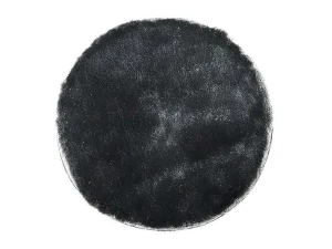 Shop Tapijt Shaggy Glitter Zilver - Polyester - D120 Cm Woonkamertapijt