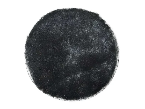 Shop Tapijt Shaggy Glitter Zilver - Polyester - D120 Cm Woonkamertapijt