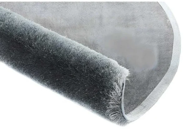 Shop Tapijt Shaggy Glitter Zilver - Polyester - D120 Cm Woonkamertapijt