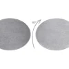 Discount Tapijt Softy Cirkel Uniform, Enkele Kleur Grijs Cercle 200 Cm Tapijt Rond